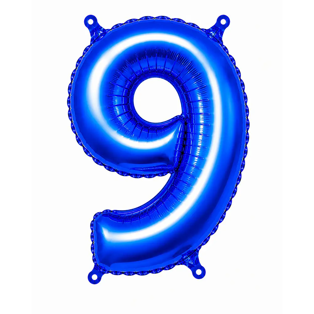 Números del 0-9 azul