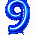 Números del 0-9 azul