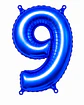 Números del 0-9 azul - Miniatura 10