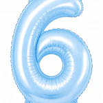Números del 0-9 celeste pastel