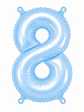 Números del 0-9 celeste pastel - Miniatura 9