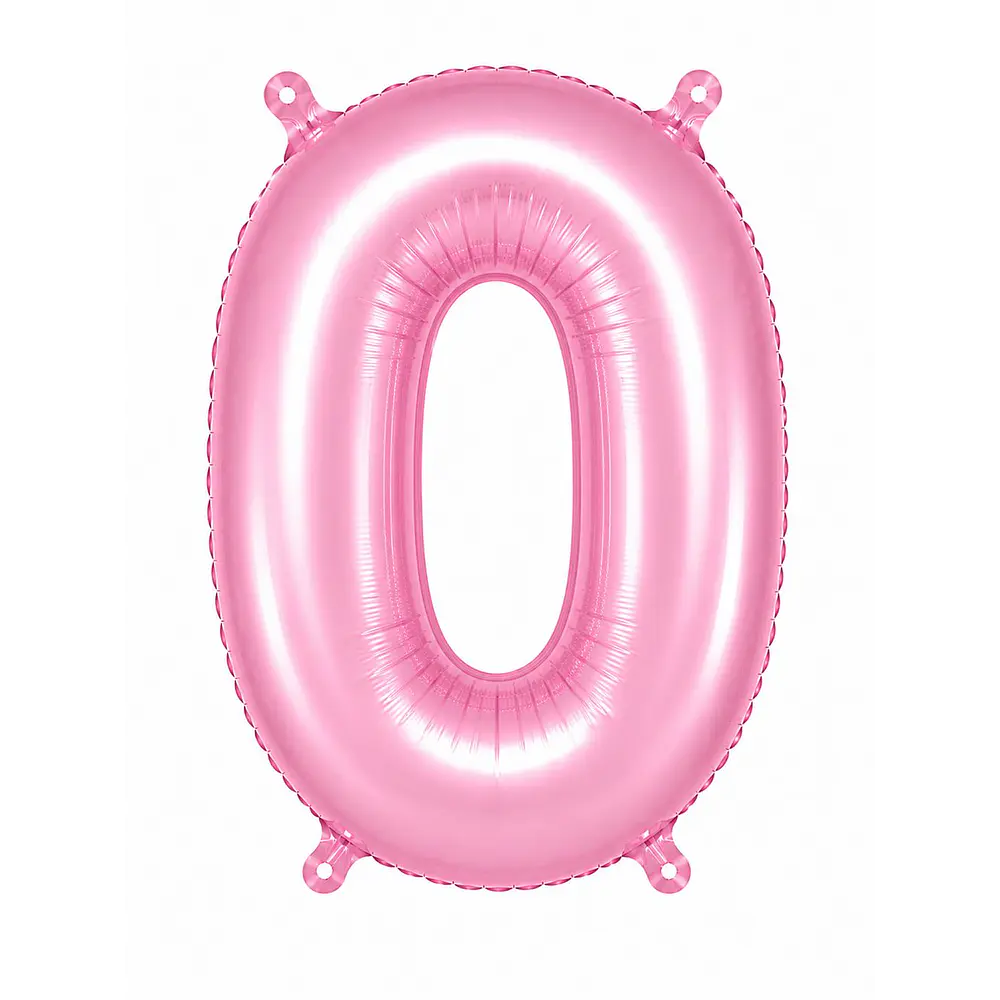 Números del 0-9 rosa pastel