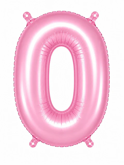 Números del 0-9 rosa pastel