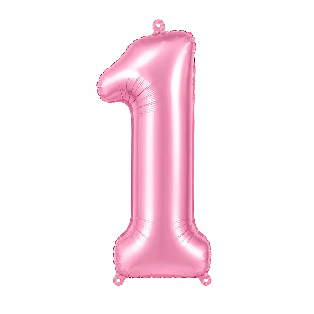 Números del 0-9 rosa pastel