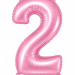 Números del 0-9 rosa pastel