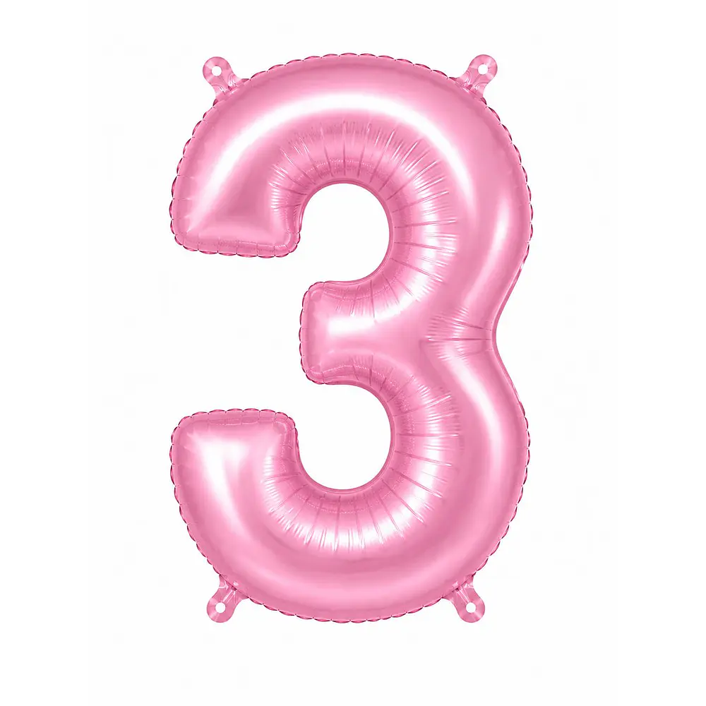 Números del 0-9 rosa pastel