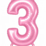 Números del 0-9 rosa pastel