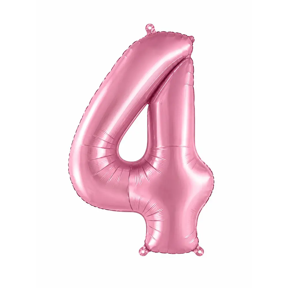 Números del 0-9 rosa pastel