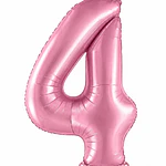 Números del 0-9 rosa pastel