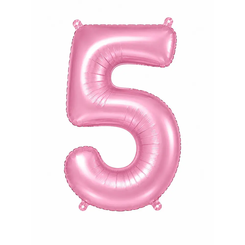 Números del 0-9 rosa pastel