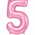 Números del 0-9 rosa pastel