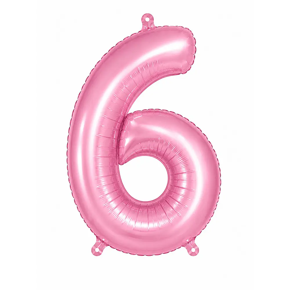 Números del 0-9 rosa pastel