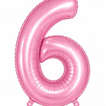 Números del 0-9 rosa pastel