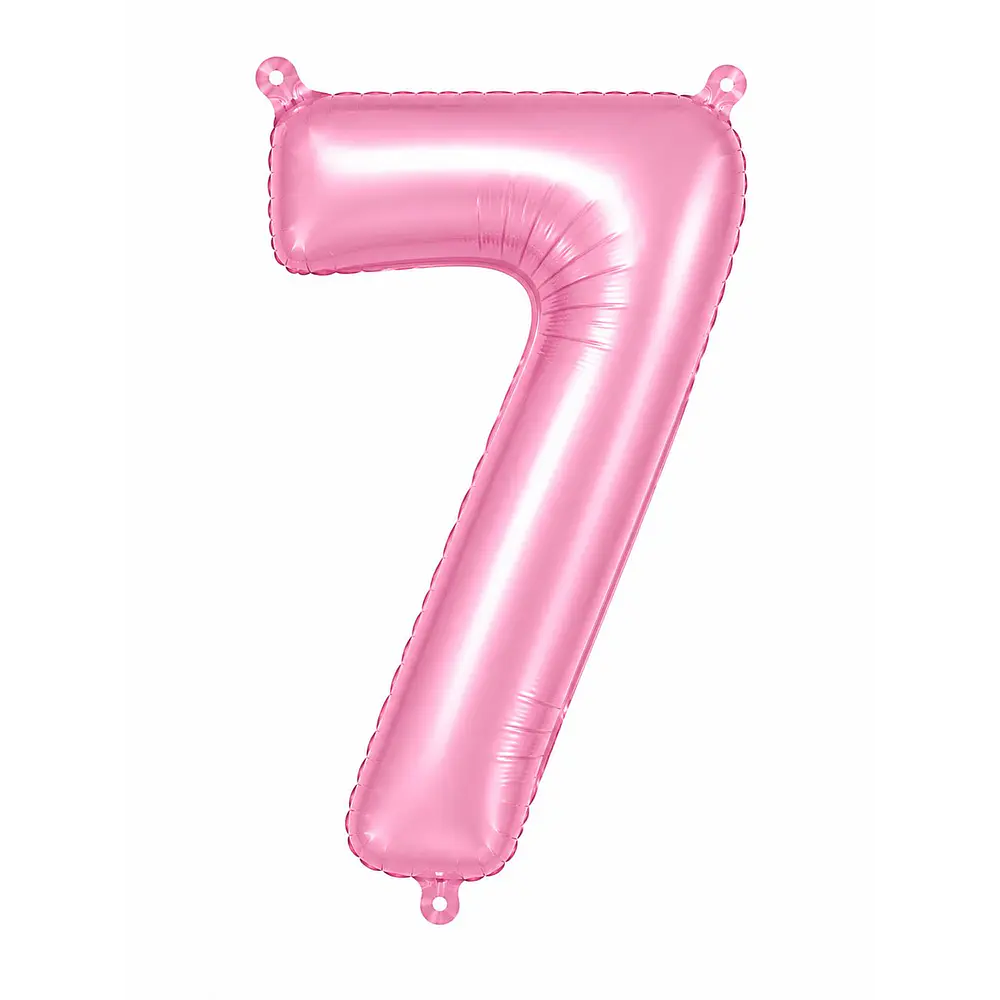 Números del 0-9 rosa pastel