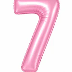 Números del 0-9 rosa pastel