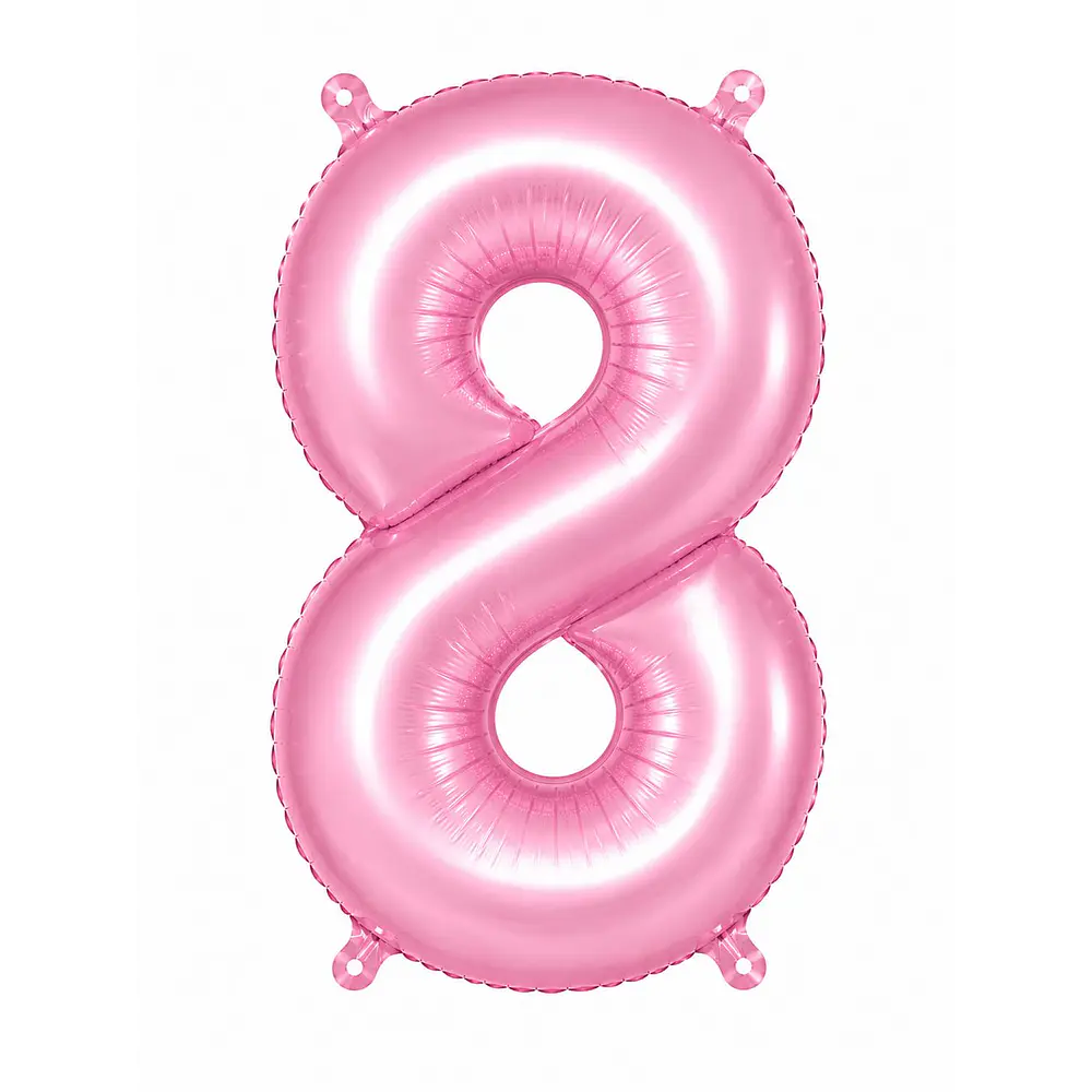 Números del 0-9 rosa pastel
