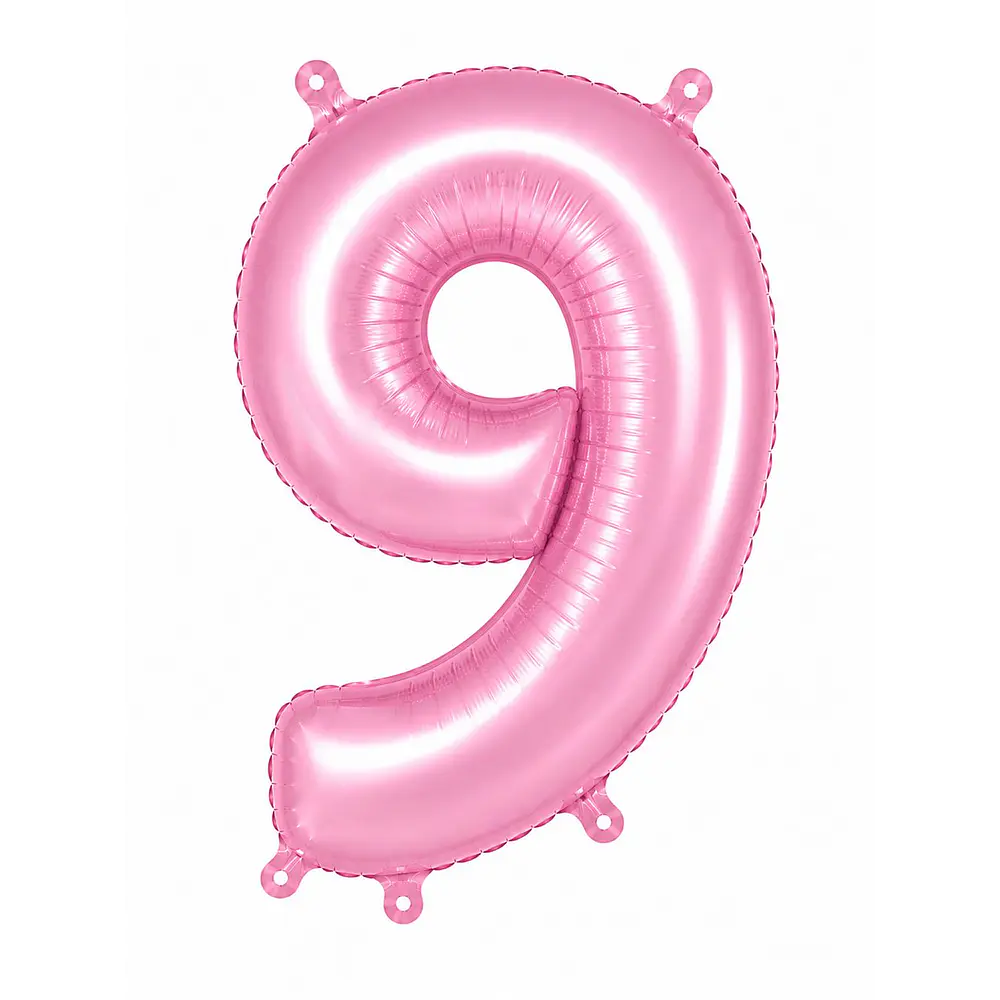 Números del 0-9 rosa pastel