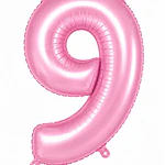 Números del 0-9 rosa pastel