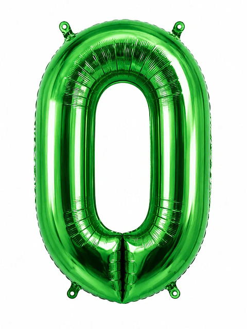 Números del 0-9 verde