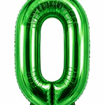 Números del 0-9 verde