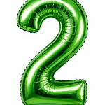 Números del 0-9 verde