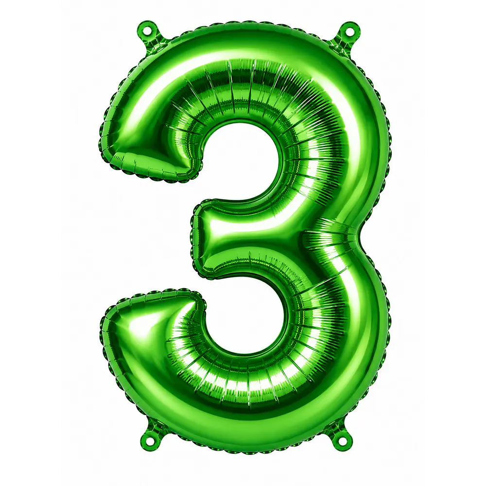 Números del 0-9 verde