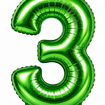 Números del 0-9 verde