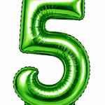 Números del 0-9 verde