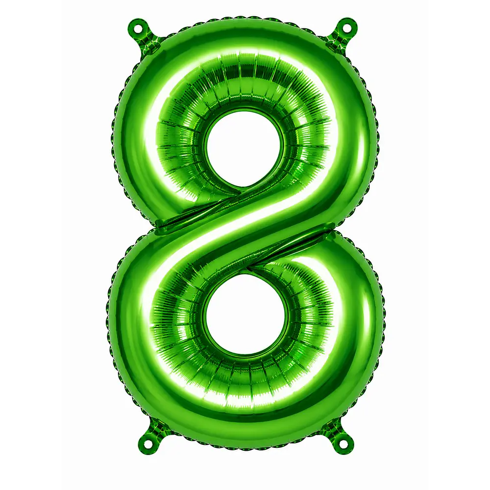 Números del 0-9 verde