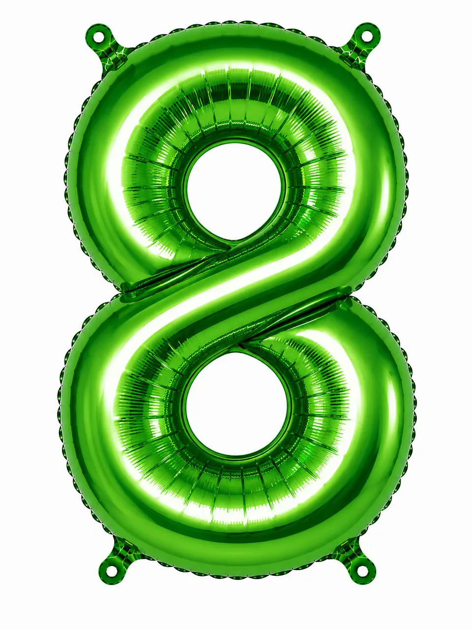 Números del 0-9 verde 9