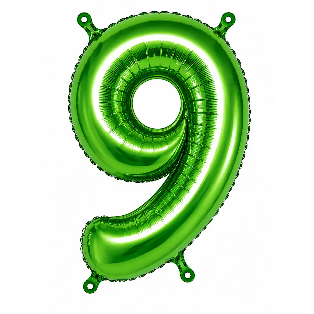 Números del 0-9 verde