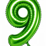 Números del 0-9 verde