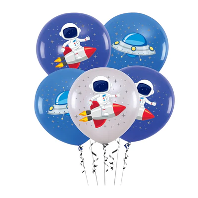 Set de globos astronautas 5 unidades