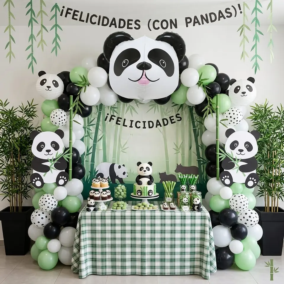 Globo panda 3D 2