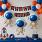 Globo astronauta 3 unidades 43 cm - Miniatura 2