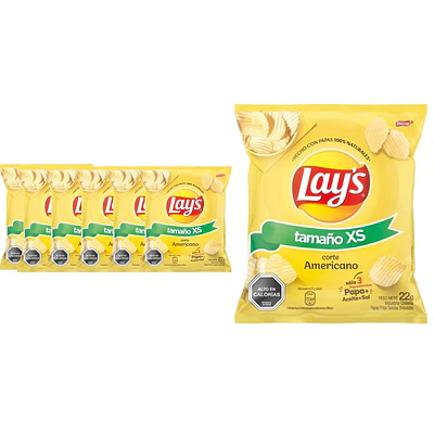 Papas Lays 10 unidades 22 gr xs