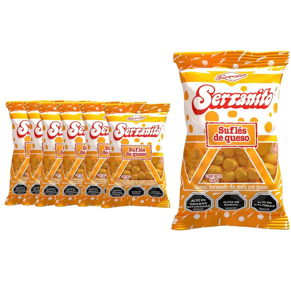 Suflé serranito sabor queso 10 unidades 