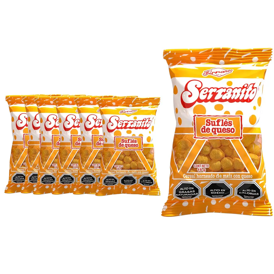 Suflé serranito sabor queso 10 unidades  1