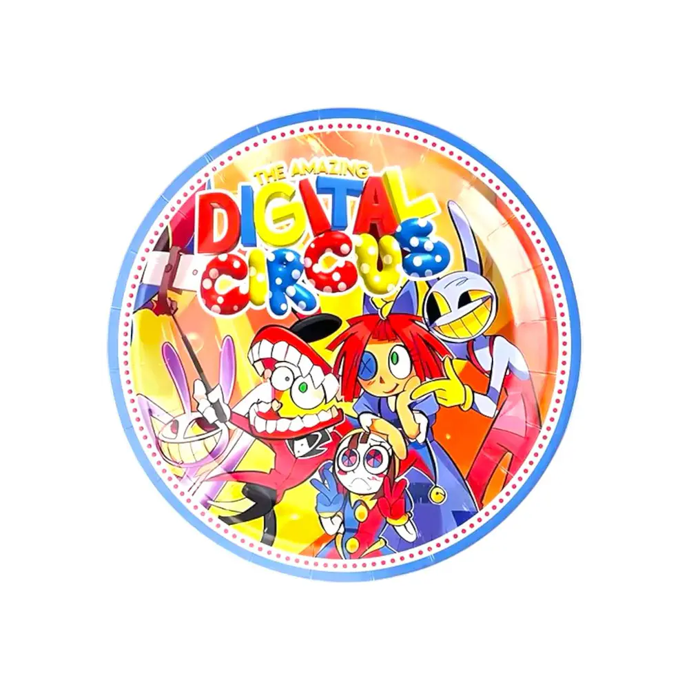 Platos digital circus 6 unidades