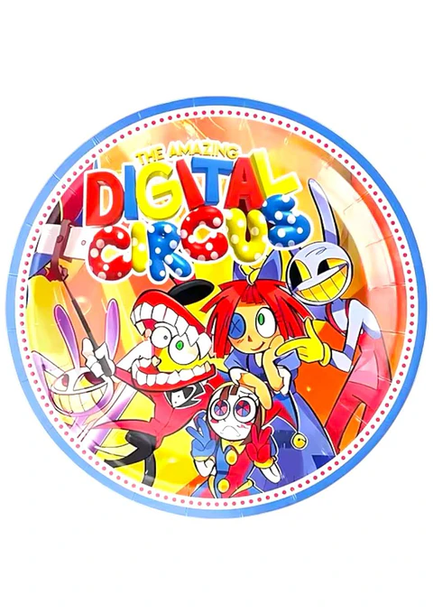 Platos digital circus 6 unidades