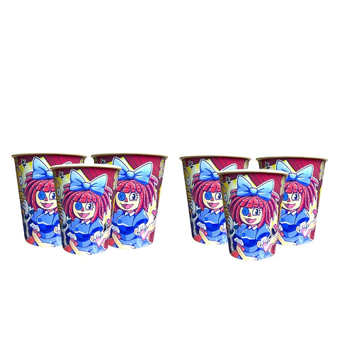 Vasos Digital circus 6 unidades