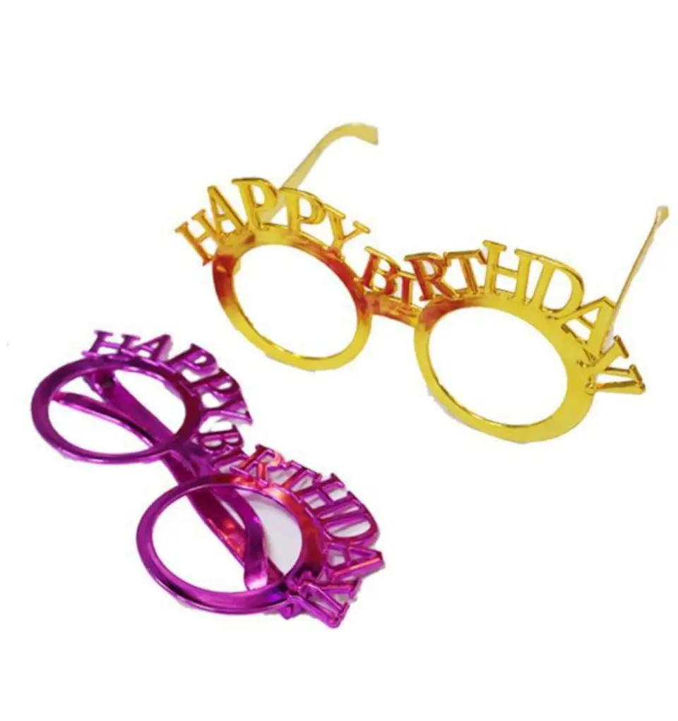 Lentes metalizados happy birthday 1