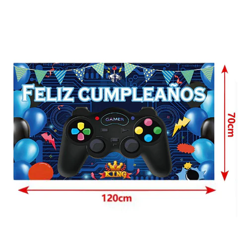 Fondo de tela videojuegos  70 x 120 cm