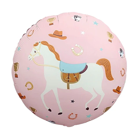 Globo metálico caballo 45 cm