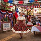 Vestido Huasa chinita floreado  - Miniatura 2