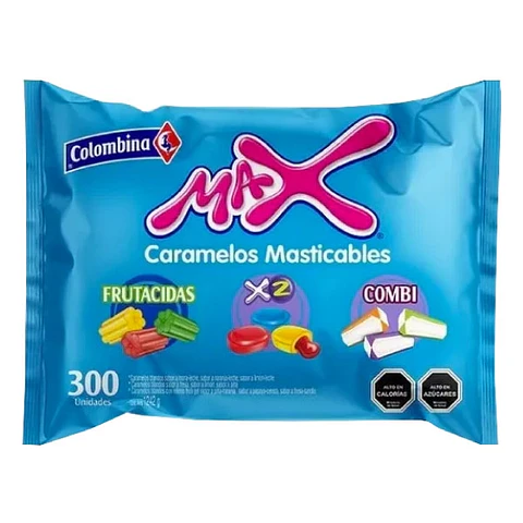 Masticables Max surtidos bolsa 300 unidades