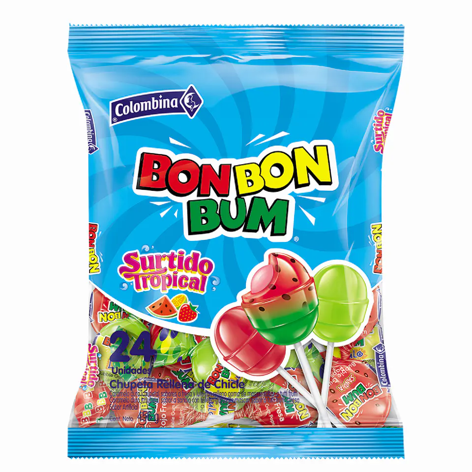 Bon Bon Bum surtido tropical 24 unidades 1