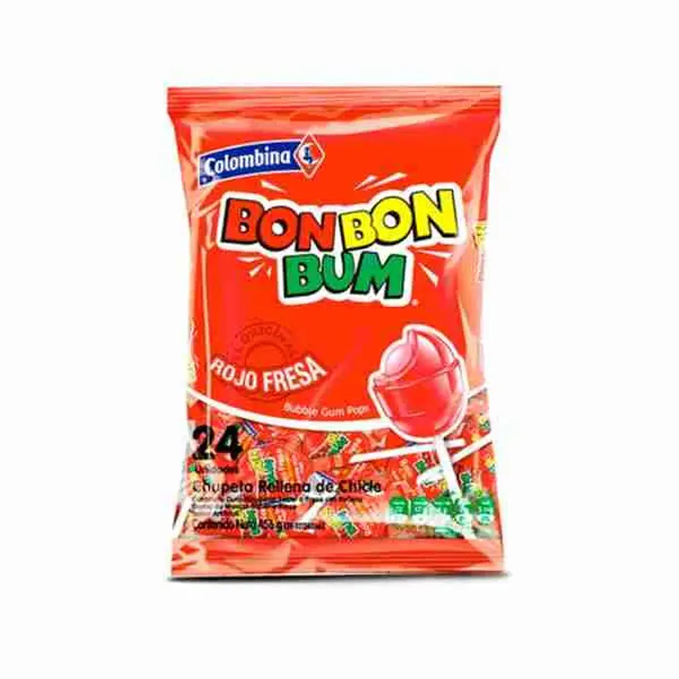 Bon Bon Bum fresa 24 unidades 1