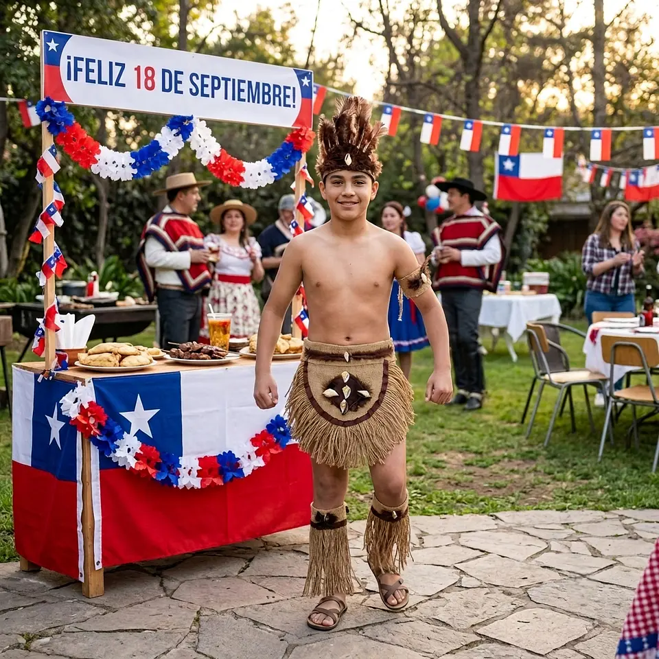 Traje pascuense infantil  2