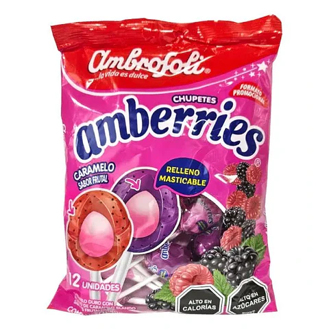 Coyac Amberries sabor frutal 12 unidades